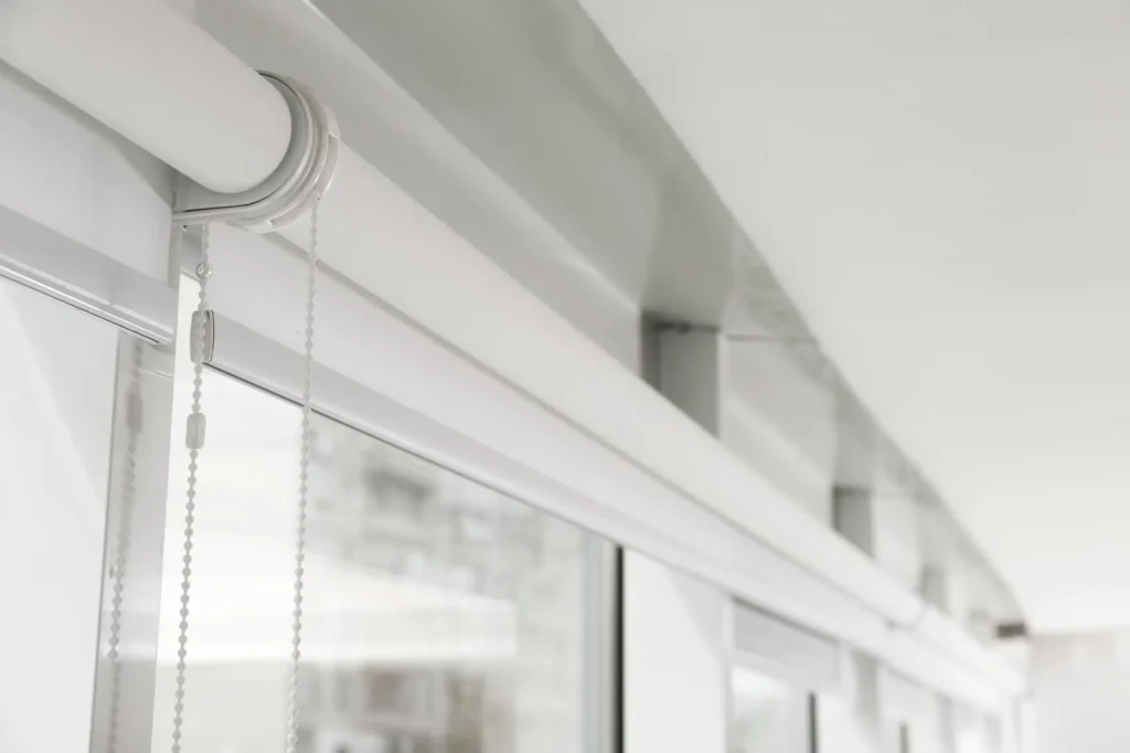 clean Custom Roman shades