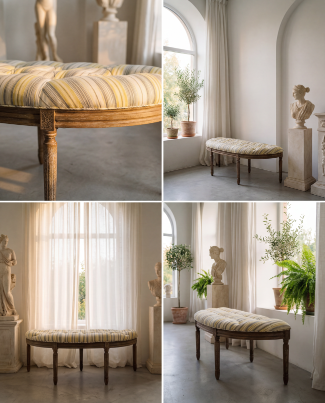 Bench , Solid Wood Legs