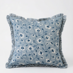 Blue-Bedroom-flower-Pillow