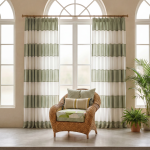 Green-Stripe-Curtains_Wicker-Armchair-Window-Myfair-Workroom