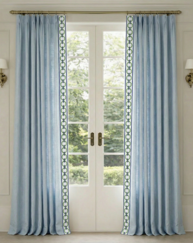 Side Decorative Panels in linen