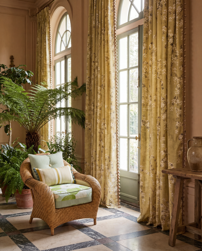 Yellow-Curtains-Wicker-Armchair-Bigwindows-Myfair-Workroom