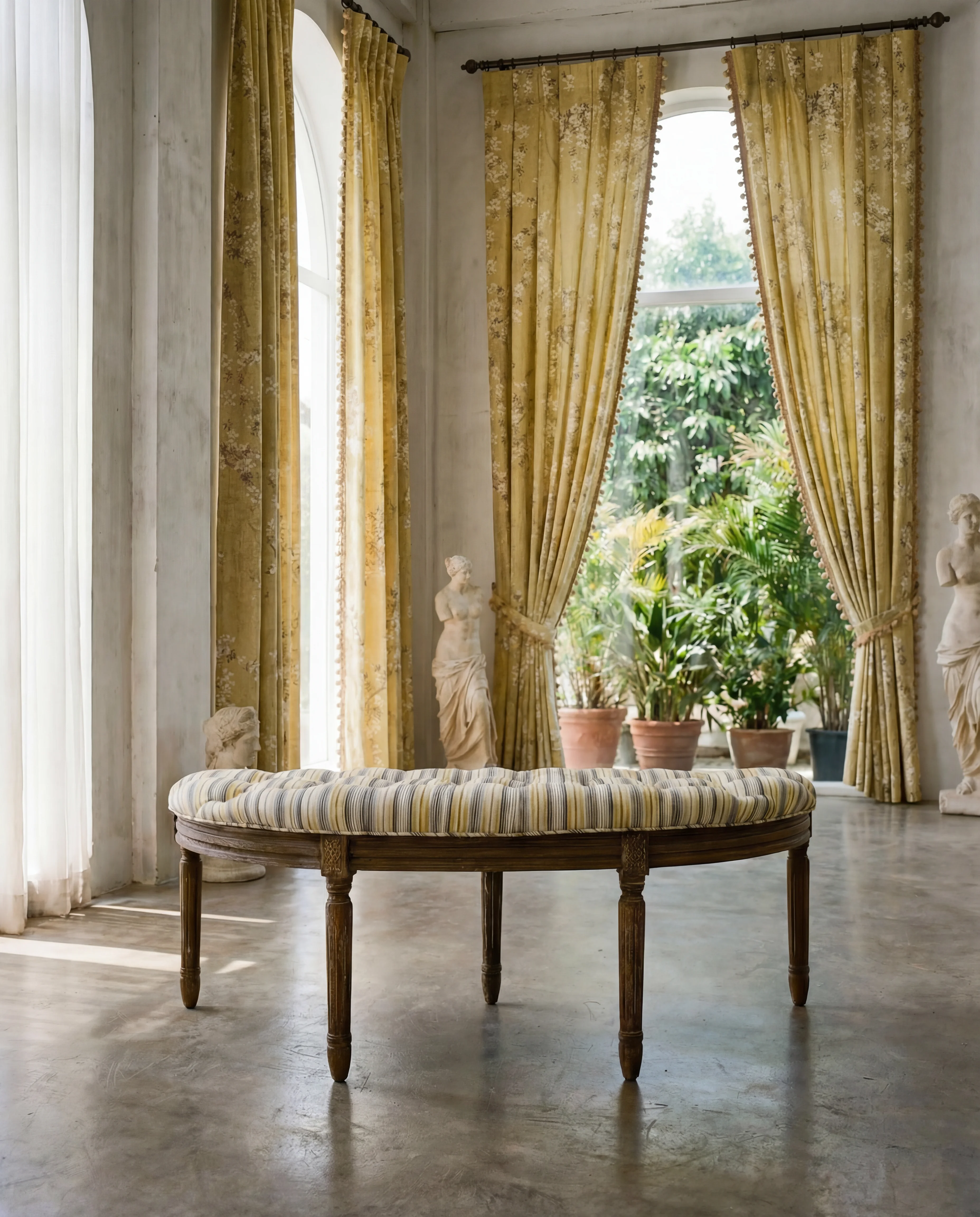 Bench-Yellow-Curtains-Villa