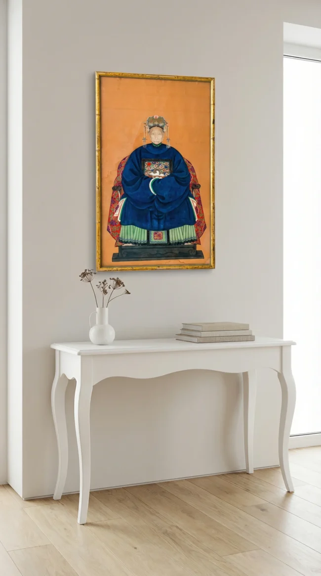 Chinese-woman-White-Table